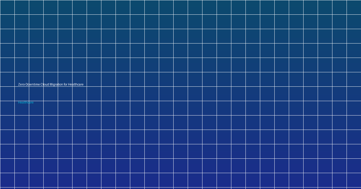 Zero-Downtime Cloud Migration for Healthcare Platform