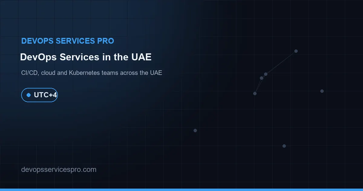 DevOps Services Pro coverage map for the UAE