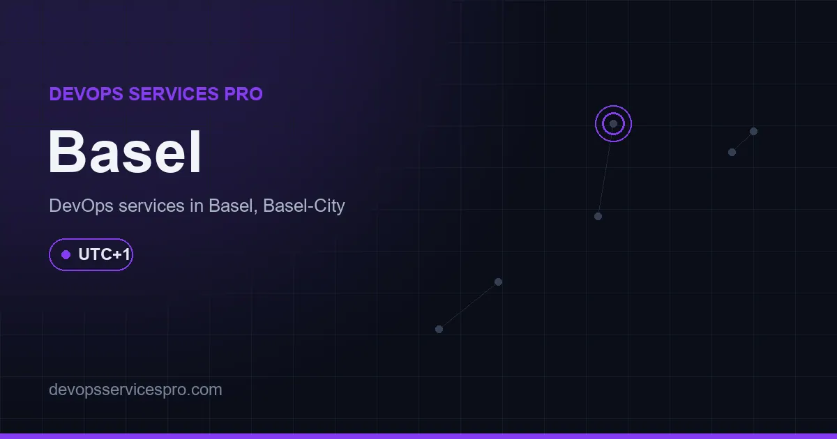 DevOps services coverage map for Basel, Switzerland - DevOps Services Pro