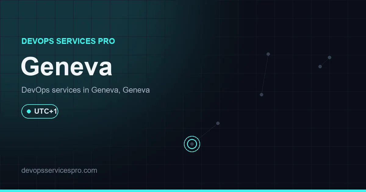 DevOps services coverage map for Geneva, Switzerland - DevOps Services Pro