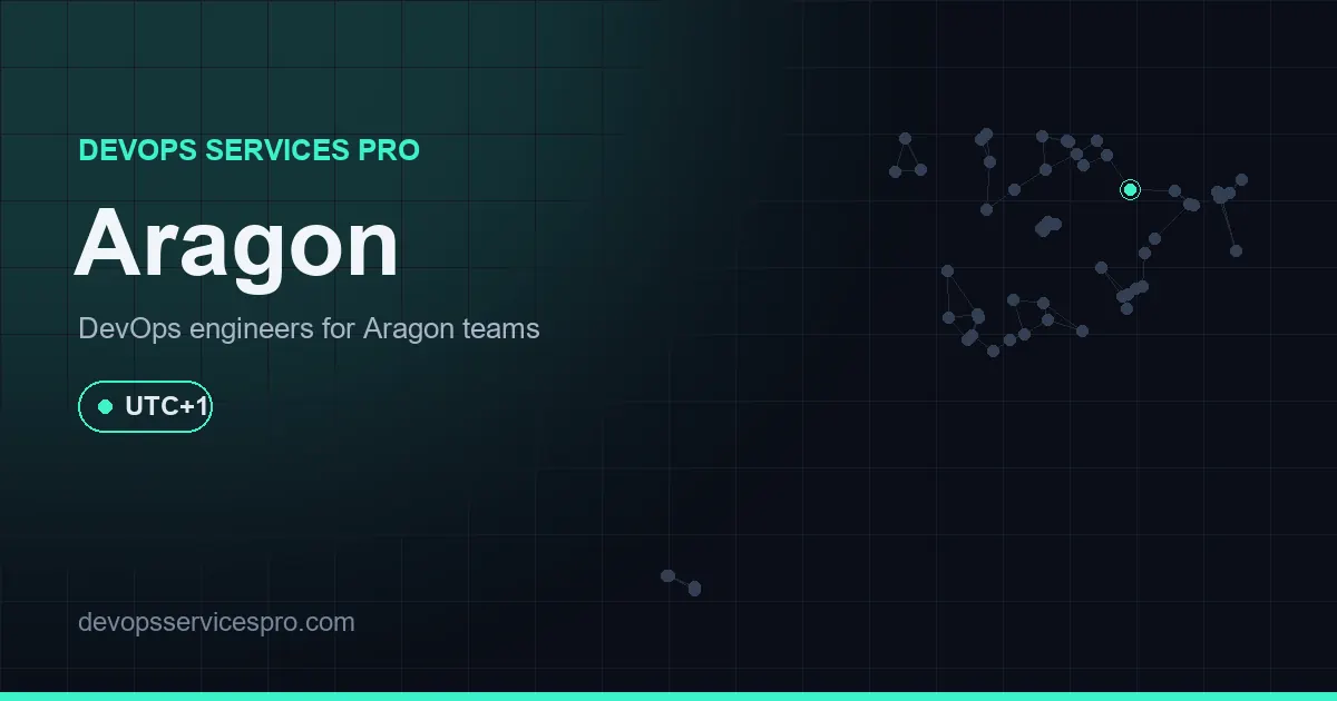 DevOps services coverage map for Aragon, Spain - DevOps Services Pro