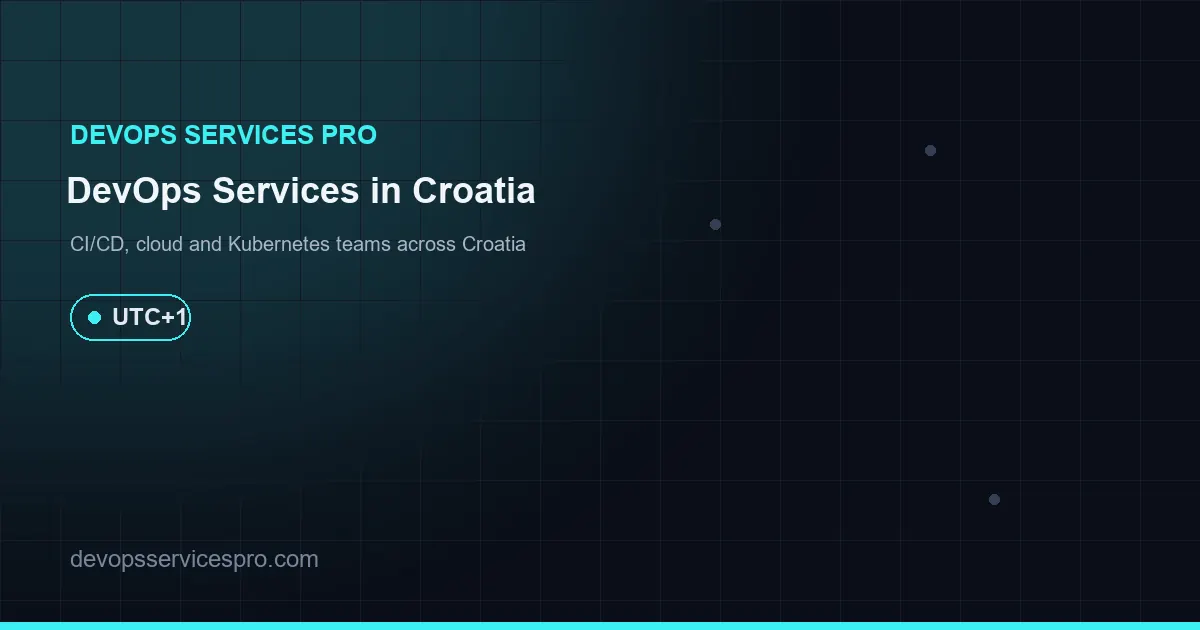 DevOps Services Pro coverage map for Croatia