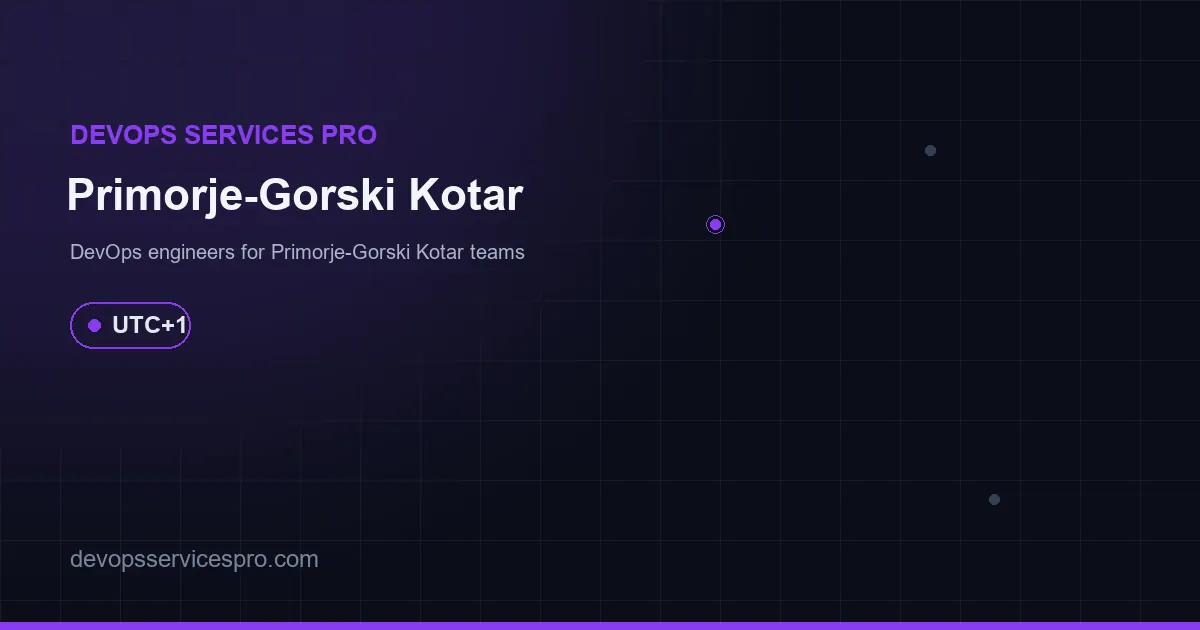 DevOps services coverage map for Primorje-Gorski Kotar, Croatia - DevOps Services Pro