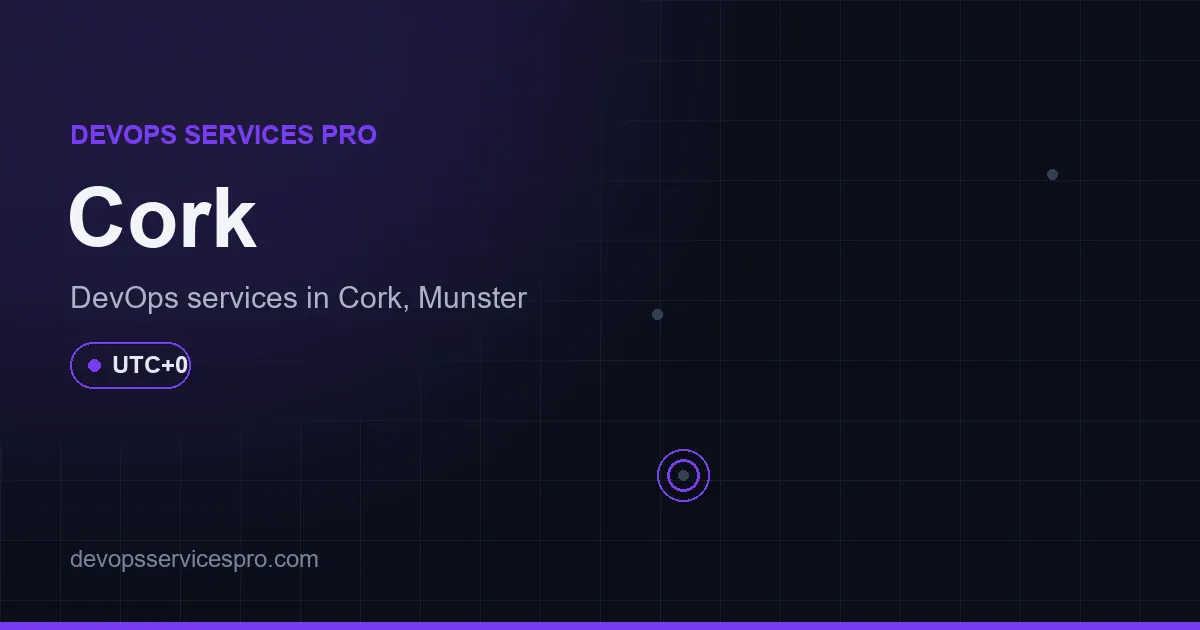 DevOps services coverage map for Cork, Ireland - DevOps Services Pro