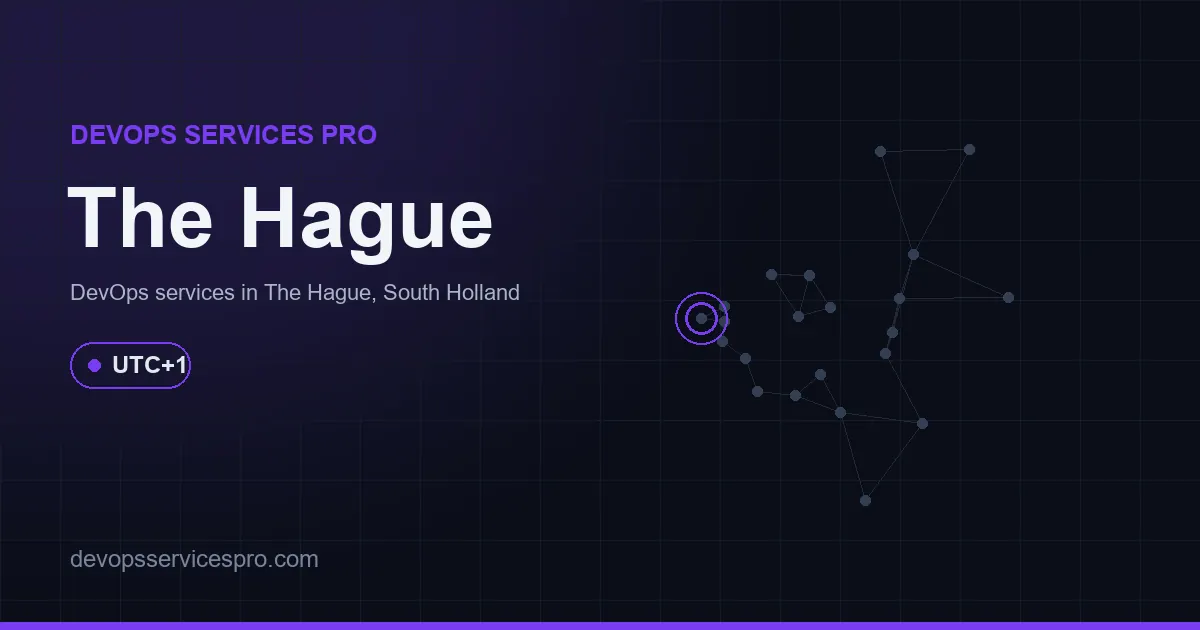 DevOps services coverage map for The Hague, the Netherlands - DevOps Services Pro