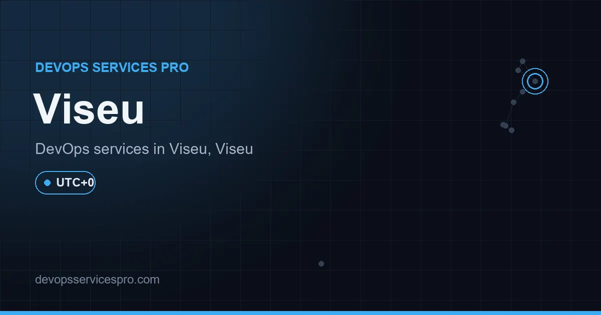 DevOps services coverage map for Viseu, Portugal - DevOps Services Pro