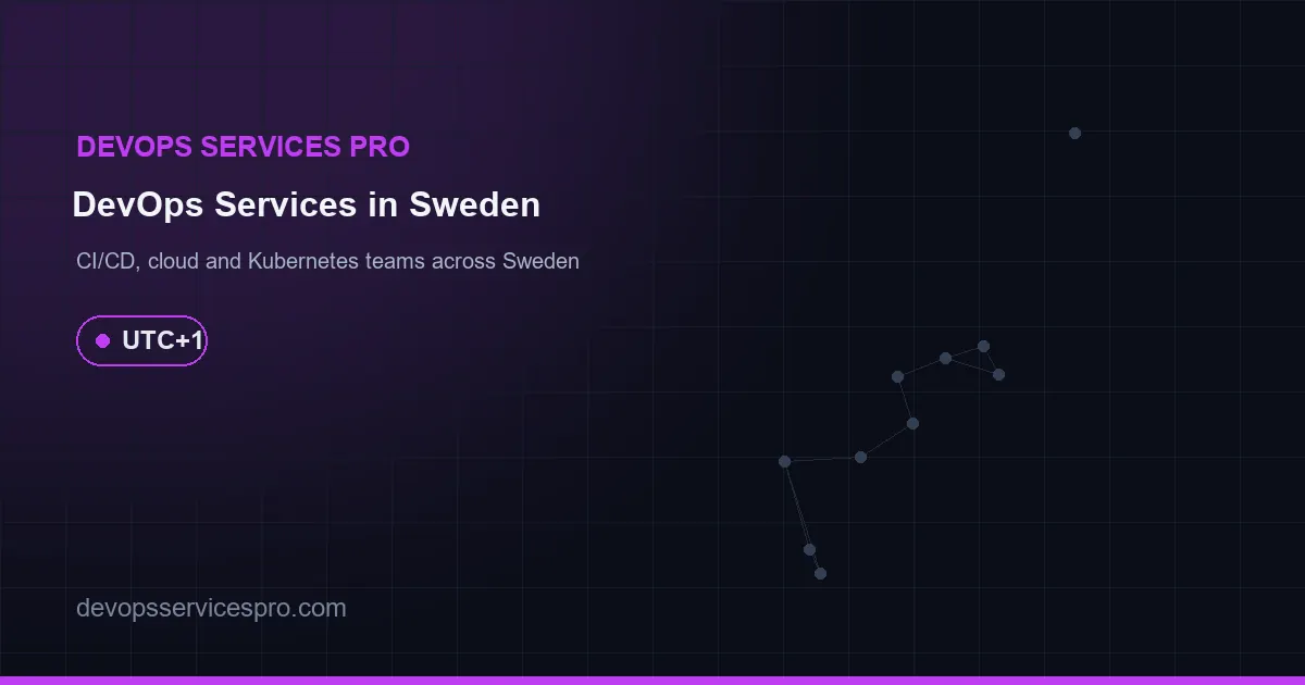 DevOps Services Pro coverage map for Sweden