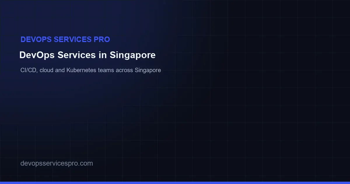 DevOps Services Pro coverage map for Singapore