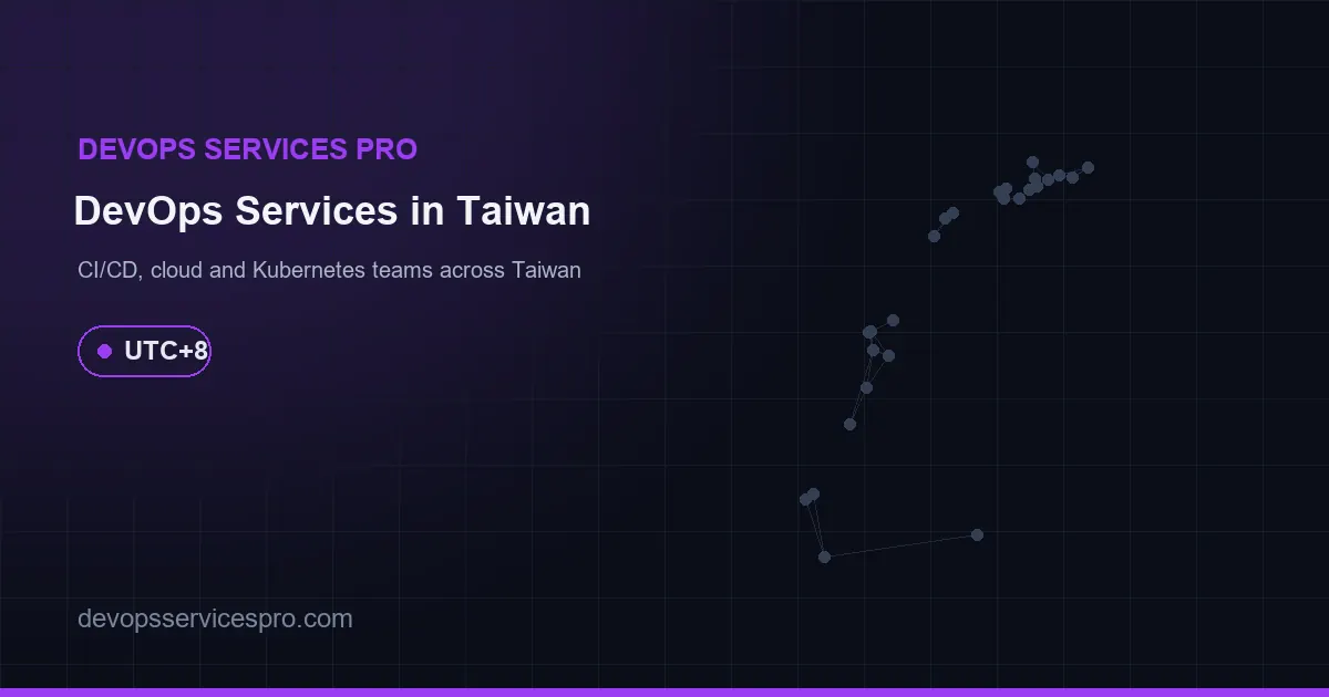 DevOps Services Pro coverage map for Taiwan
