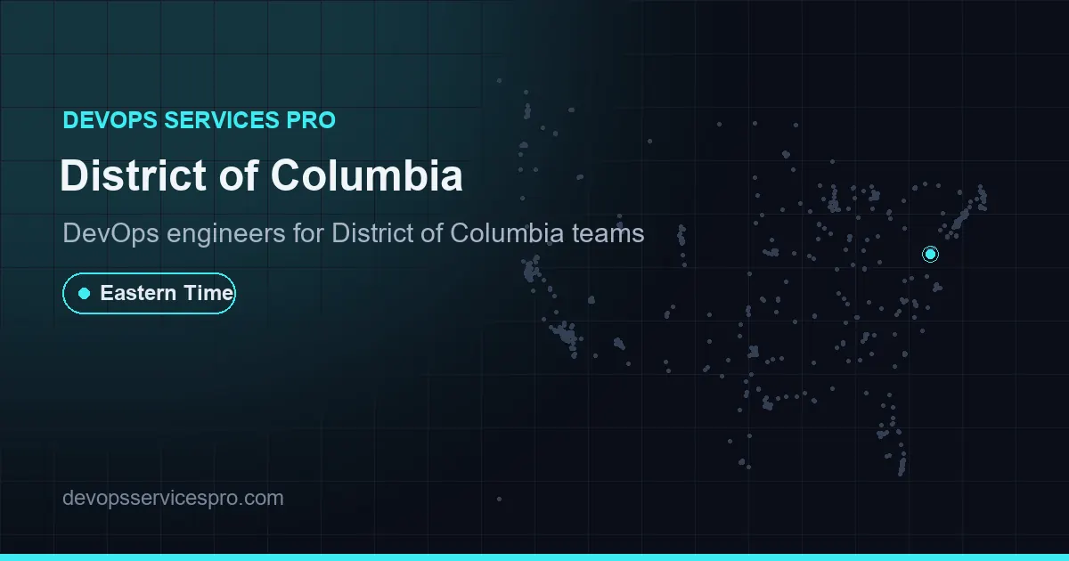 DevOps services coverage map for District of Columbia, the USA - DevOps Services Pro
