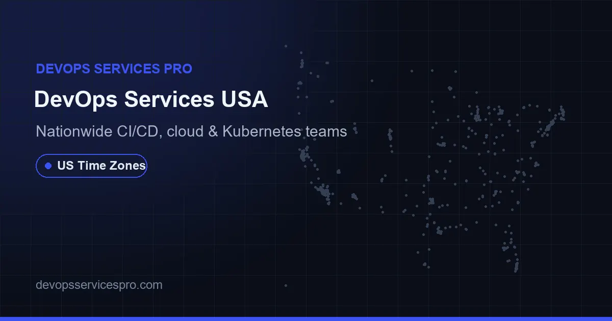 DevOps Services Pro coverage map for the USA